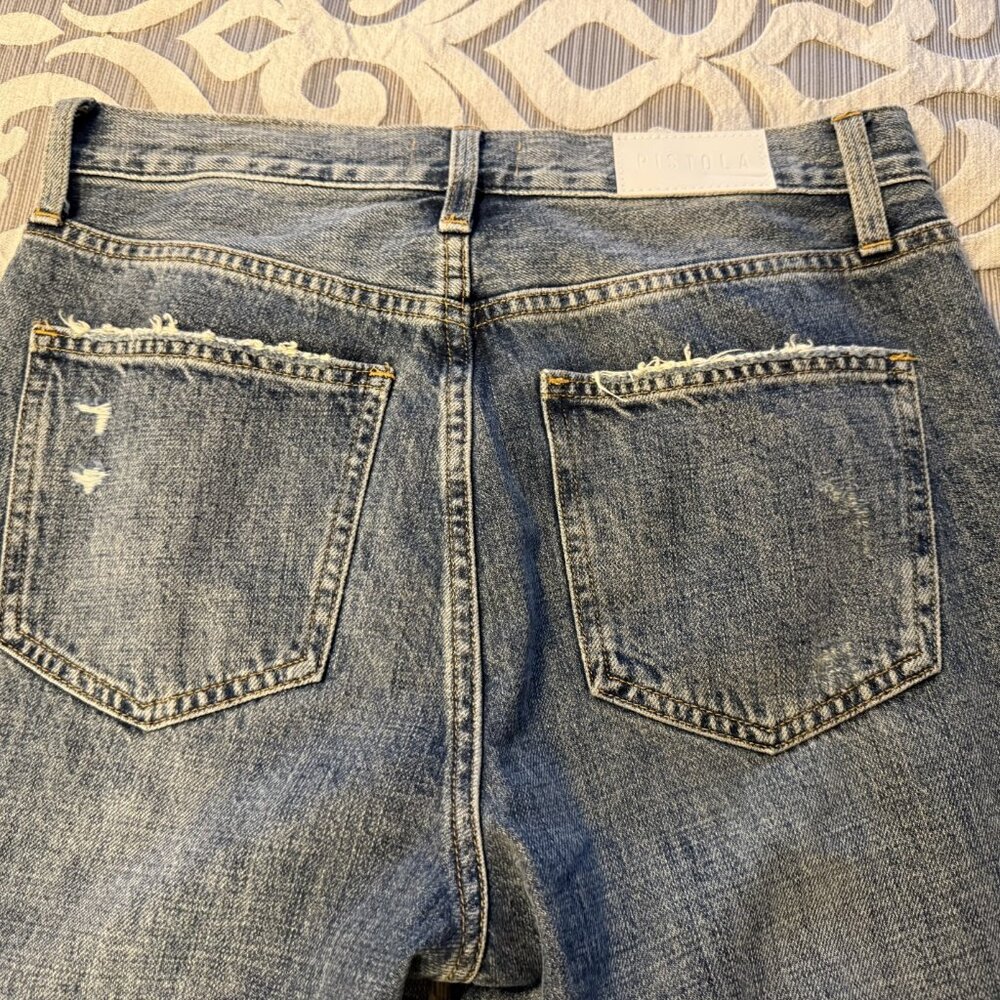 Pistola Womens Stevie High-Rise Wide-Leg Jeans Size 27 Distressed EUC, Worn Once - Picture 9 of 11